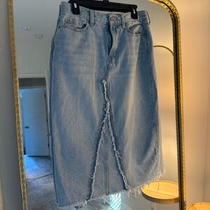 Old Navy Denim High Rise Midi Skirt